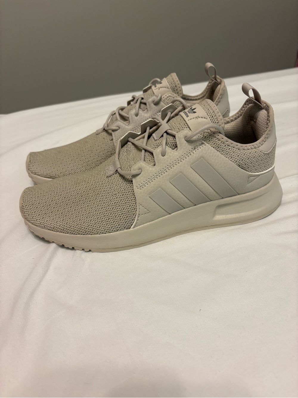 adidas Women Lightweight Knit Sneakers - Beige